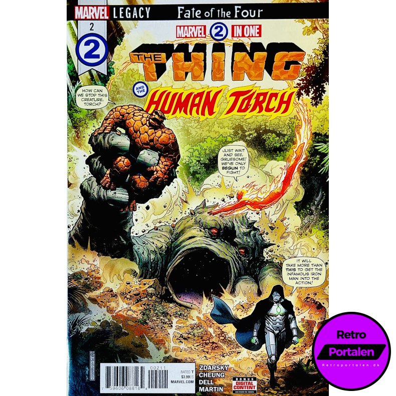 Marvel 2 In One: The Thing And The Human Torch Nr. 2 (Engelsk) (Marvel) (Tegneserie)
