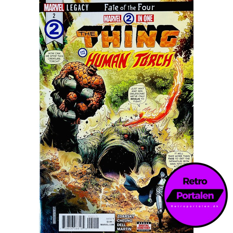Marvel 2 In One: The Thing And The Human Torch Nr. 2 (Engelsk) (Marvel) (Tegneserie)