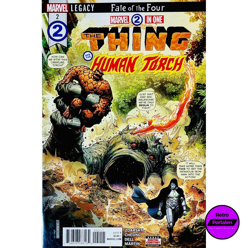 Marvel 2 In One: The Thing And The Human Torch Nr. 2 (Engelsk) (Marvel) (Tegneserie)
