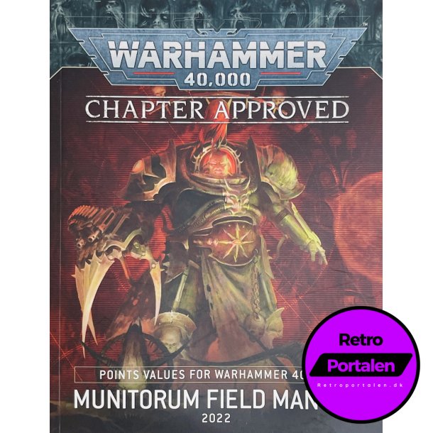 Warhammer 40K Chapter Approved - Munitorum Field Manual 2022 (Engelsk)