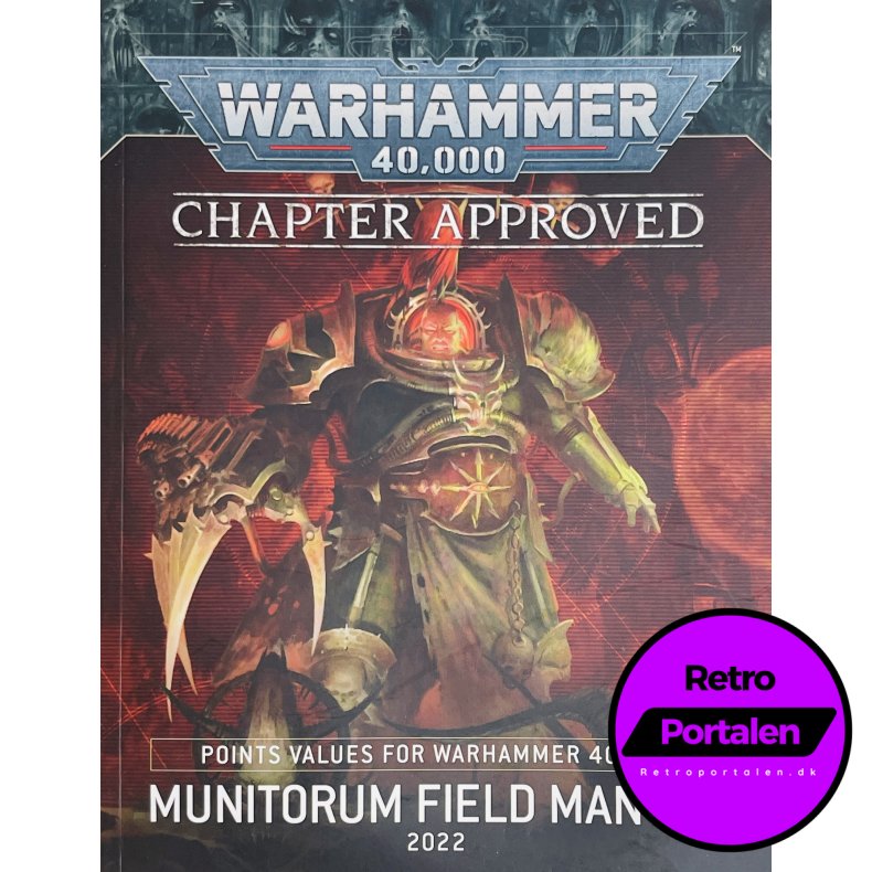 Warhammer 40K Chapter Approved - Munitorum Field Manual 2022 (Engelsk)