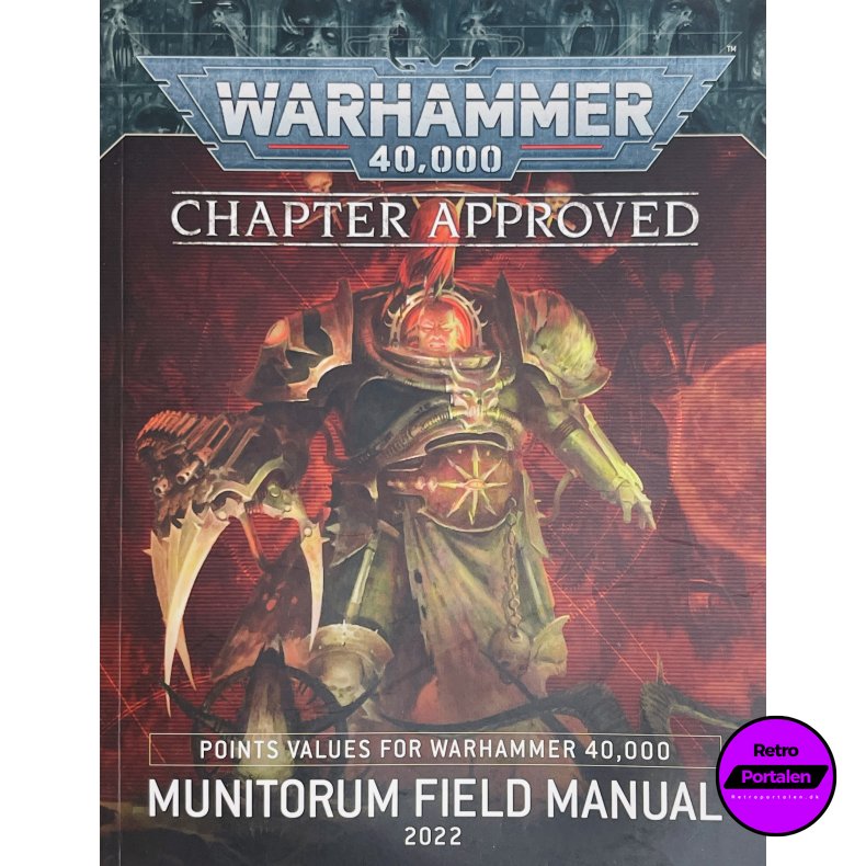 Warhammer 40K Chapter Approved - Munitorum Field Manual 2022 (Engelsk)
