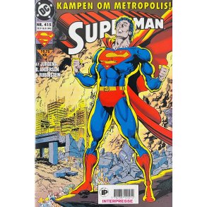 Superman 1995 Nr. 415: Kampen Om Metropolis! (Dansk) (DC) (Tegneserie)