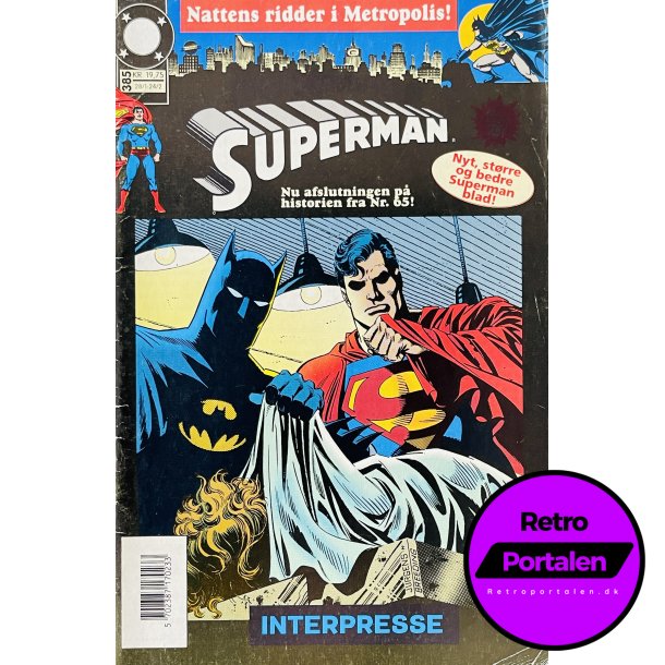 Superman 1992 Nr. 385 (Dansk) (DC) (Tegneserie)