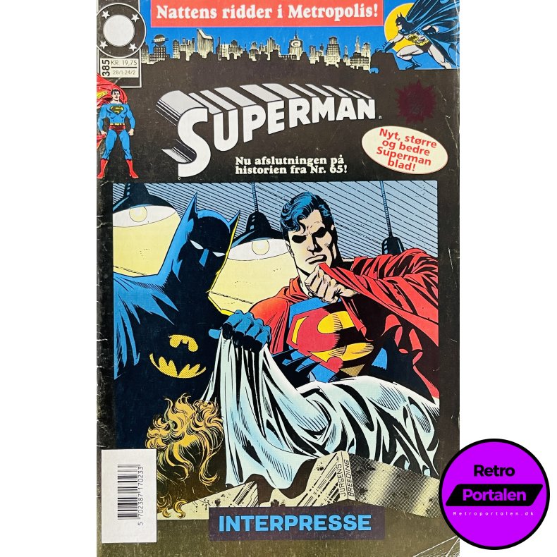 Superman 1992 Nr. 385 (Dansk) (DC) (Tegneserie)