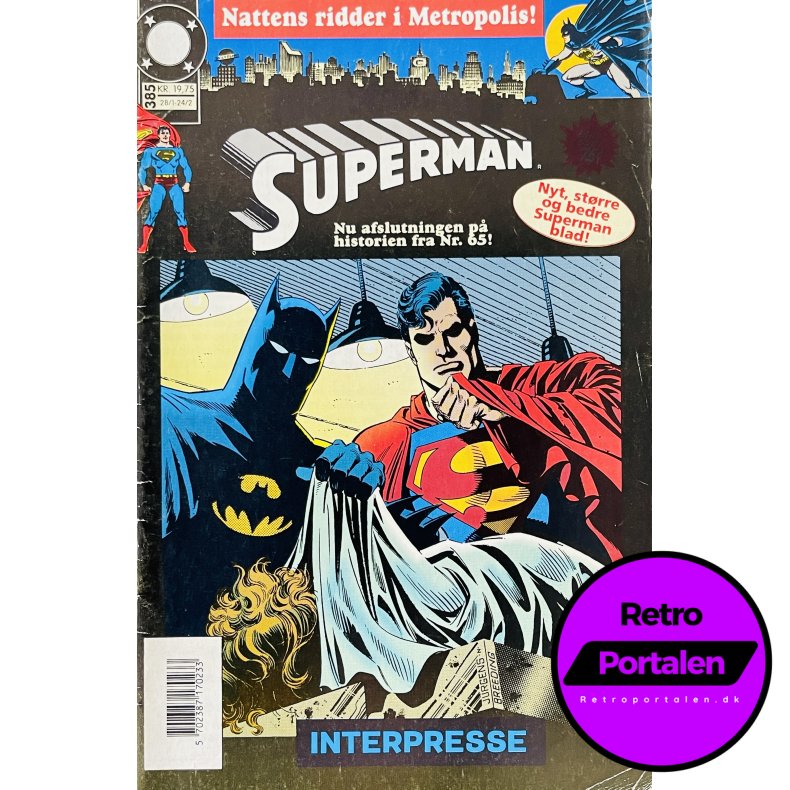 Superman 1992 Nr. 385 (Dansk) (DC) (Tegneserie)