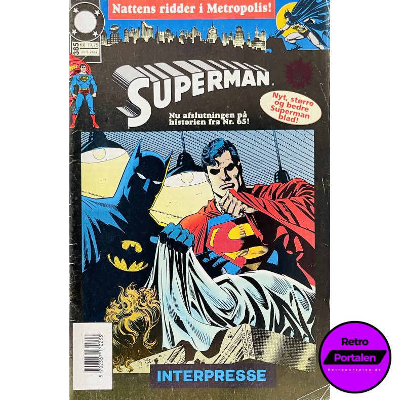 Superman 1992 Nr. 385 (Dansk) (DC) (Tegneserie)