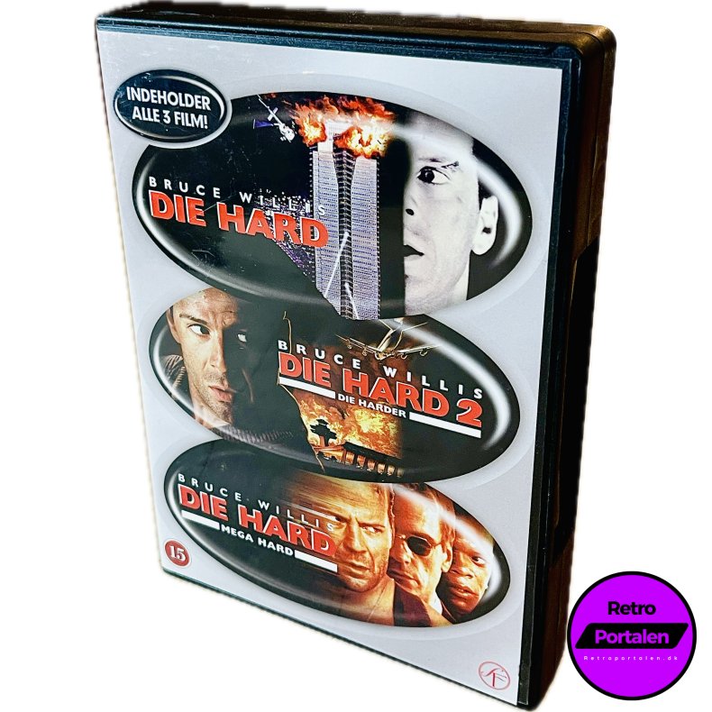 Die Hard + Die Hard 2 + Die Hard Mega Hard (Alle 3 Film Boks) (DVD)