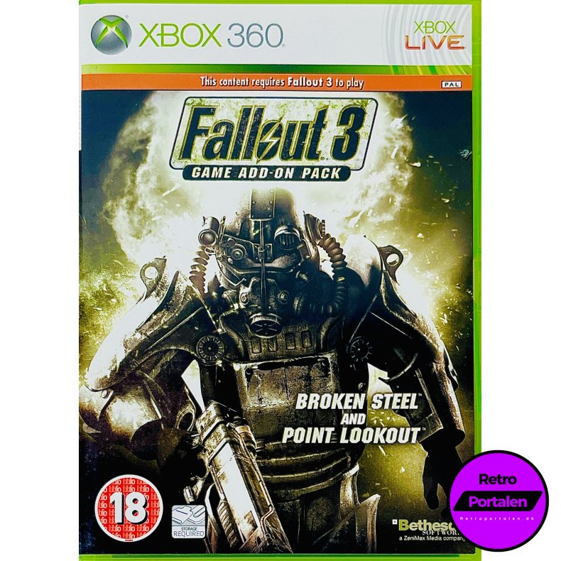 Fallout 3 Game Add-On Pack - Broken Steel And Point Lookout (Xbox 360)