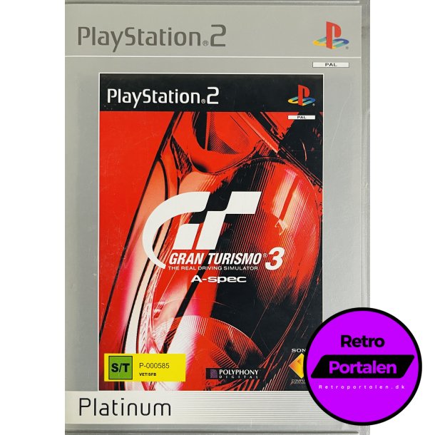 Gran Turismo 3 A-Spec (Platinum) (PS2)