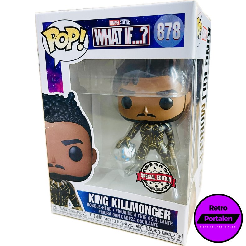 Funko POP! - Marvel Studious What...?: King Killmonger (Nr. 878) (889698562645) (NY)