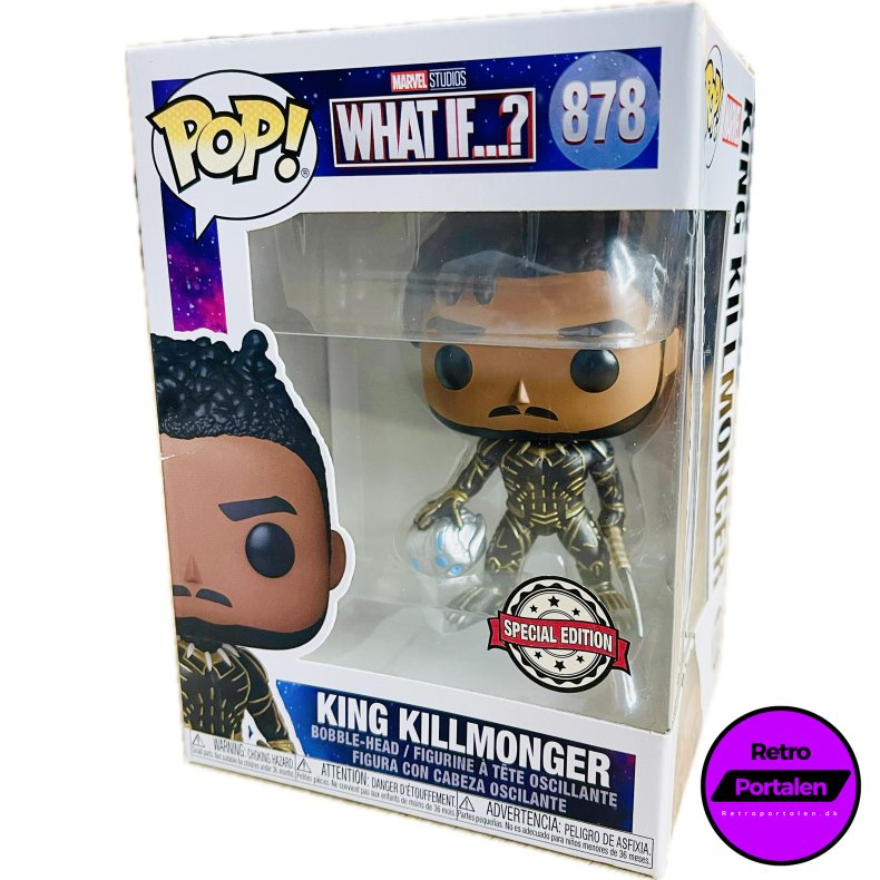 Funko POP! - Marvel Studious What...?: King Killmonger (Nr. 878) (889698562645) (NY)