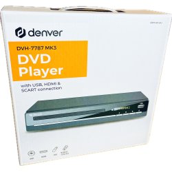 Denver DVH-7787 MK3 (DVD Afspiller Med HDMI) (Kan afspille b�de PAL / NTSC) (NY) (5706751041341)
