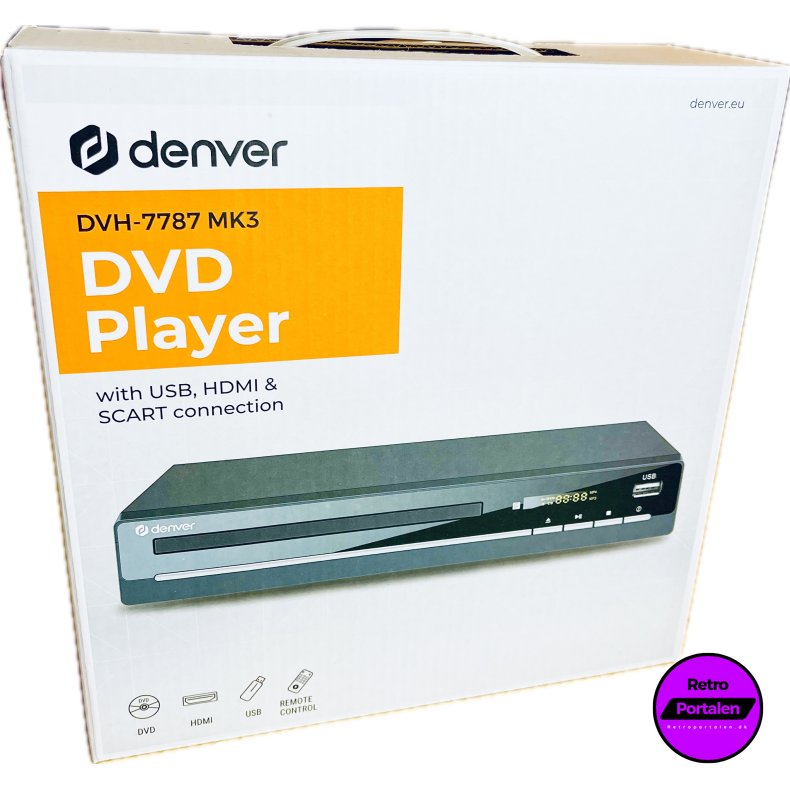 Denver DVH-7787 MK3 (DVD Afspiller Med HDMI) (Kan afspille PAL 2) (5706751041341) (NY)