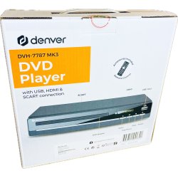 Denver DVH-7787 MK3 (DVD Afspiller Med HDMI) (Kan afspille b�de PAL / NTSC) (NY) (5706751041341)