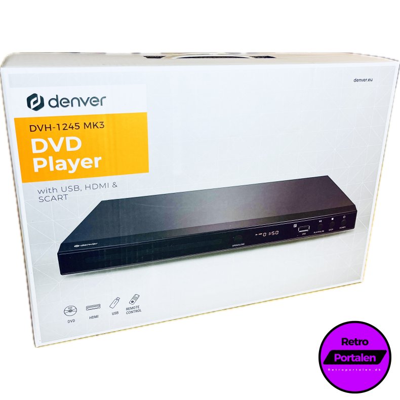 Denver DVH-1245 MK3 (DVD Afspiller Med HDMI) (Afspiller b�de PAL / NTSC) (5706751041716)