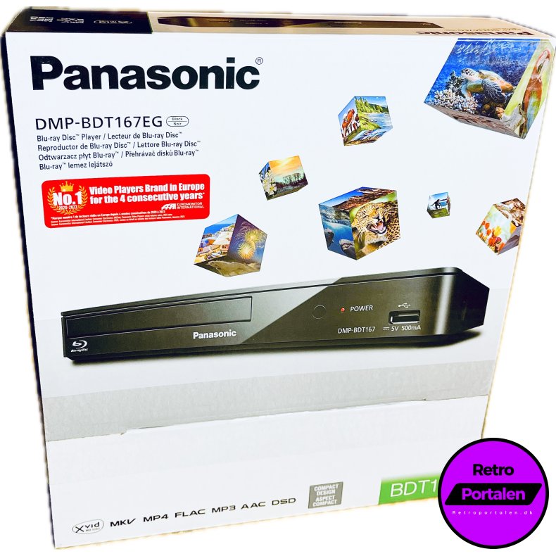 Panasonic DMP-BDT167EG (3D Blu-ray Afspiller Med HDMI)(Afspiller PAL 2 / PAL B)(5025232837724)(NY)