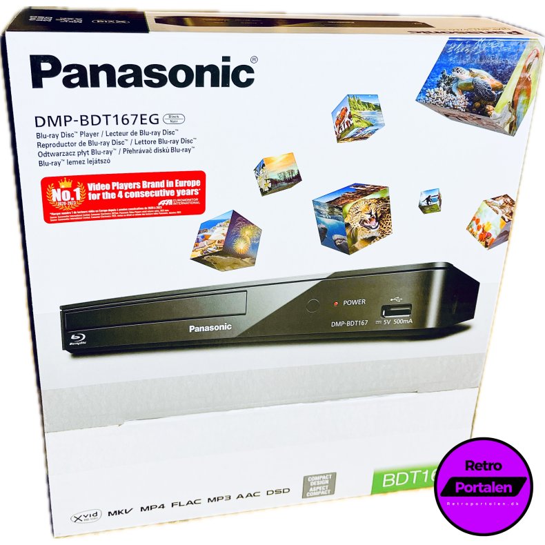 Panasonic DMP-BDT167EG (3D Blu-ray Afspiller Med HDMI)(Afspiller b�de PAL / NTSC)(NY)(5025232837724)