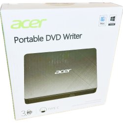 Acer Ekstern Diskdrev (Kr�ver PC - Info I Beskrivelse) (Model No: AXD001) (4711121001475) (NY)