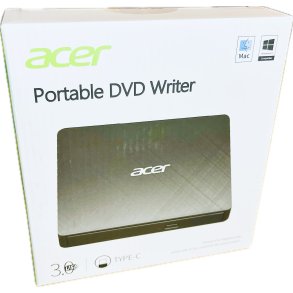Acer Ekstern Diskdrev (Kr�ver PC - Info I Beskrivelse) (Model No: AXD001) (4711121001475) (NY)