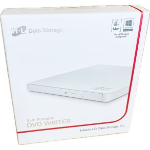 LG GP57EW40 Ekstern Diskdrev (Kr�ver PC - Info I Beskrivelse) (Hvid) (8809484672466) (NY)