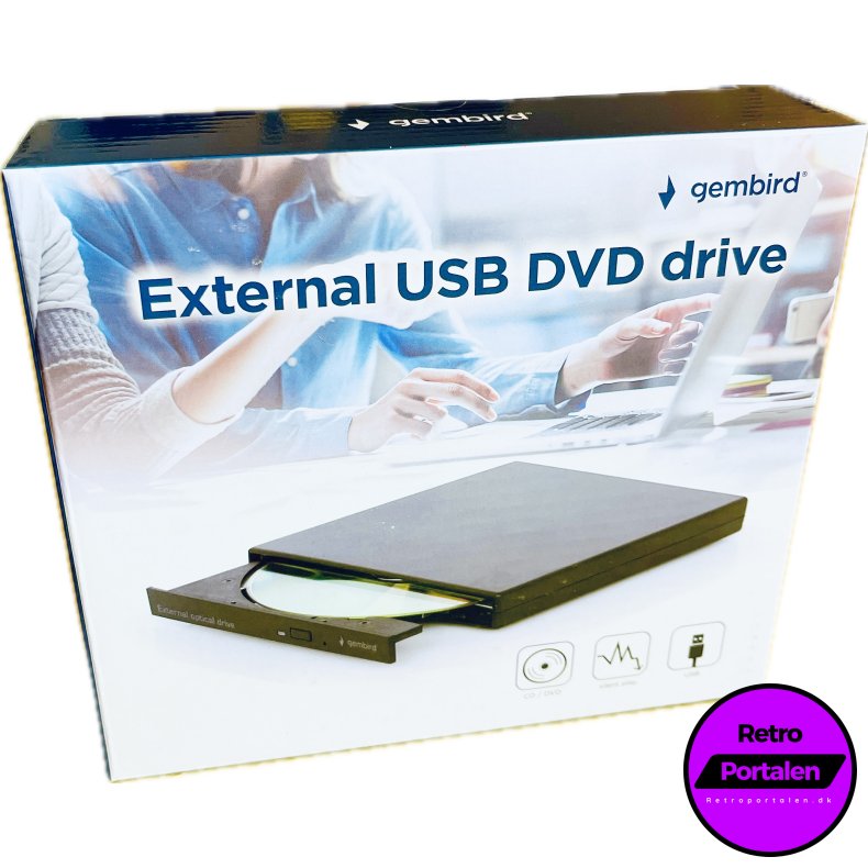 Gembird - Ekstern Disk Drev USB 2.0 (Kr�ver PC - Info I Beskrivelse) (8716309125871) (NY)