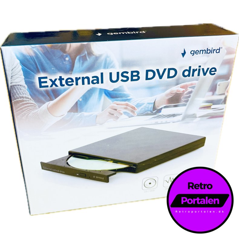 Gembird - Ekstern Disk Drev USB 2.0 (Kr�ver PC - Info I Beskrivelse) (8716309125871) (NY)