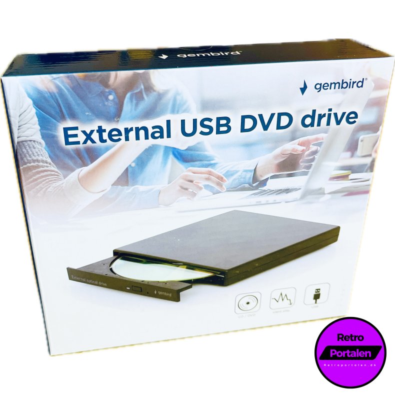 Gembird - Ekstern Disk Drev USB 2.0 (Kr�ver PC - Info I Beskrivelse) (8716309125871) (NY)