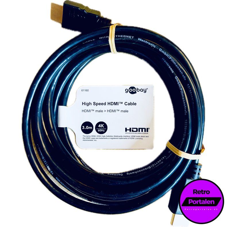 Goobay High Speed HDMI Cable Type A (3 meter) (4K 60Hz) (4040849611605) (NY)