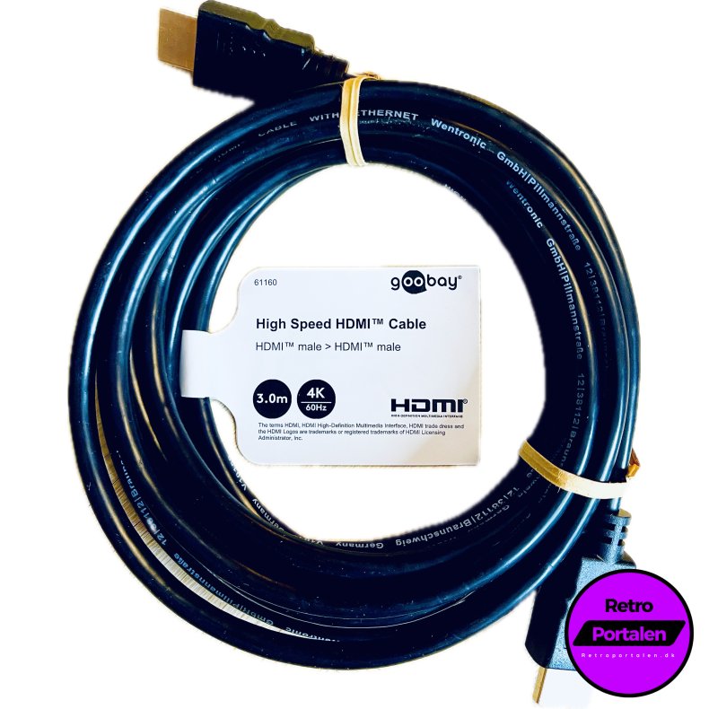Goobay High Speed HDMI Cable Type A (3 meter) (4K 60Hz) (4040849611605)