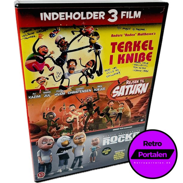 Terkel I Knibe / Rejsen Til Saturn / Martin Kellermans: Rocky (3 Film Boks) (DVD)