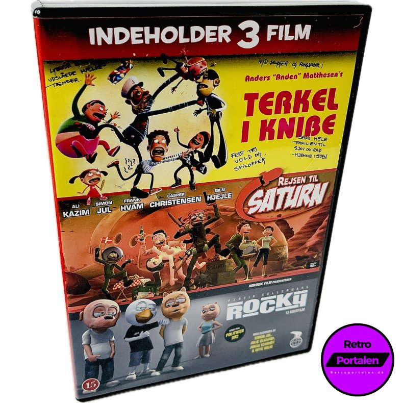 Terkel I Knibe / Rejsen Til Saturn / Martin Kellermans: Rocky (3 Film Boks) (DVD)