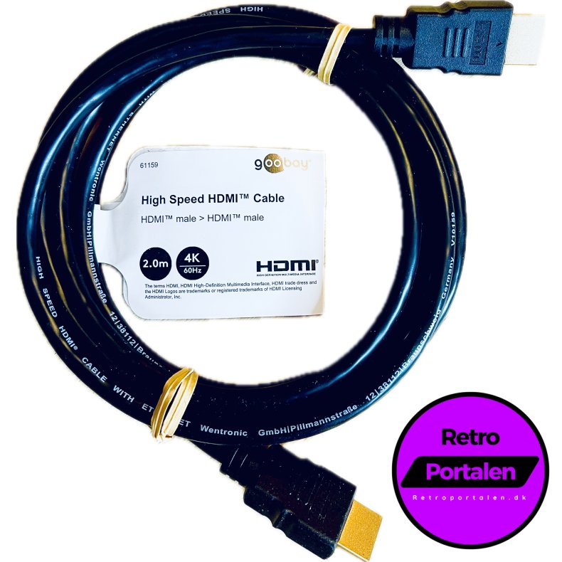 Goobay High Speed HDMI Cable (2 meter) (4K 60Hz) (4040849611599) (NY)