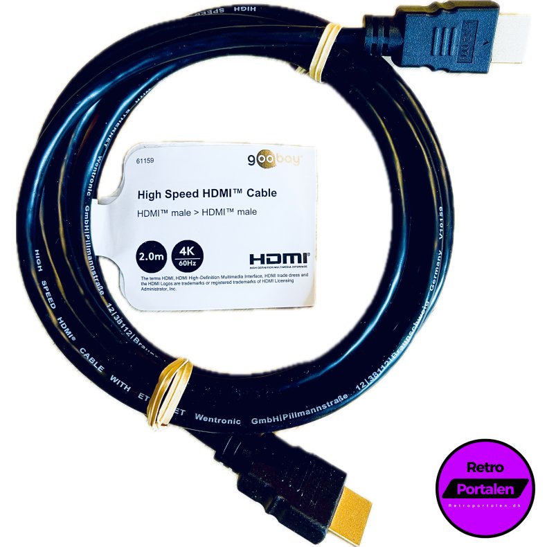 Goobay High Speed HDMI Cable (2 meter) (4K 60Hz) (4040849611599)