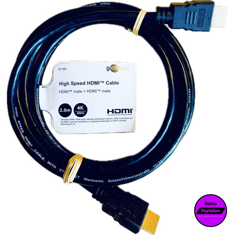 Goobay High Speed HDMI Cable (2 meter) (4K 60Hz) (4040849611599) (NY)