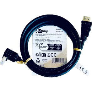 Goobay High Speed HDMI Cable Type A (270 Grader Vinklet) (1,5 meter) (4K 60Hz) (4040849612732)