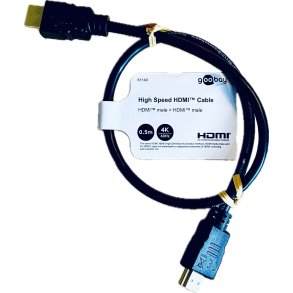 Goobay High Speed HDMI Cable Type A (Standard) (0,5 meter) (4K 60Hz) (4040849611490)