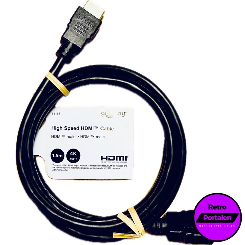 Goobay High Speed HDMI Cable Type A (1,5 meter) (4K 60Hz) (4040849611582) (NY)