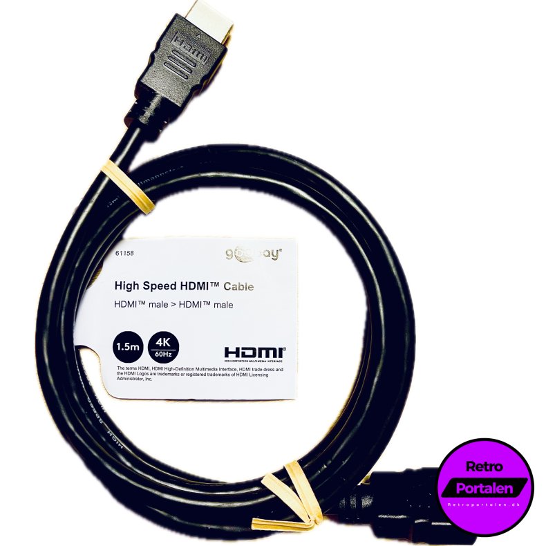 Goobay High Speed HDMI Cable Type A (1,5 meter) (4K 60Hz) (4040849611582)