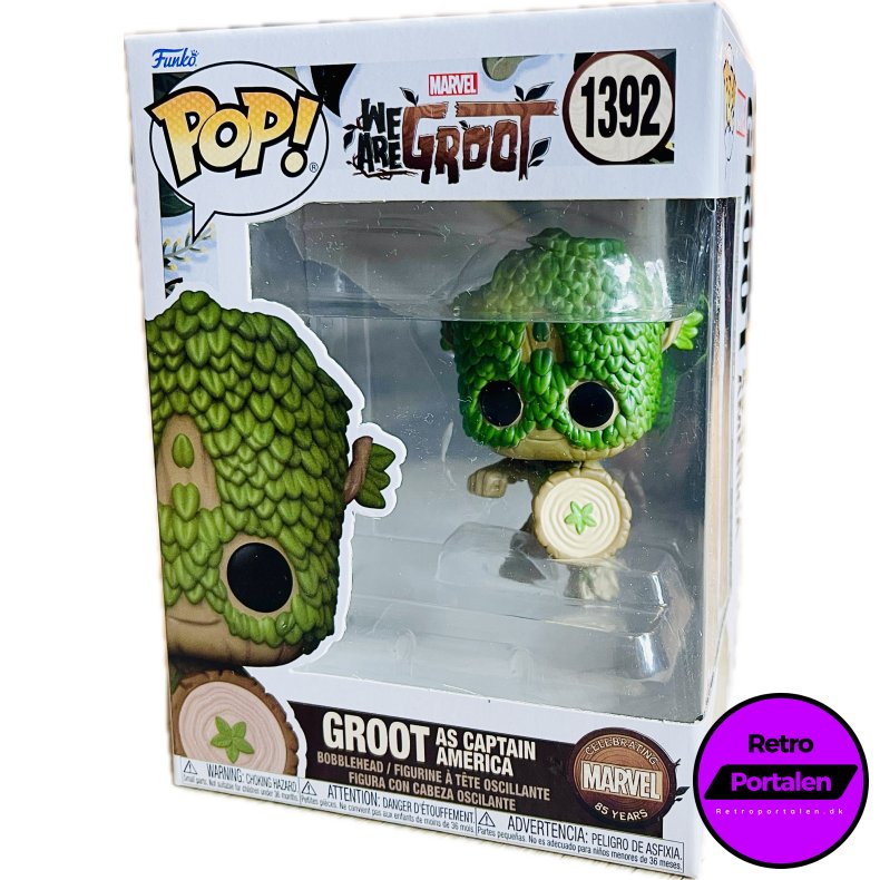 Funko POP! - Marvel We Are Groot: Groot As Captain America (Nr. 1392) (889698795159) (NY)