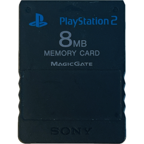 Playstation 2 Memory Card 8 MB (Sort) (PS2)