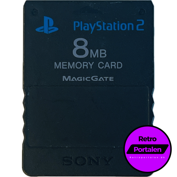 Playstation 2 Memory Card 8 MB (Sort) (PS2)