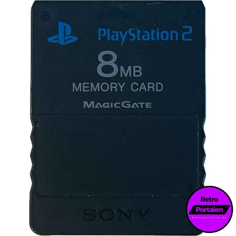 Playstation 2 Memory Card 8 MB (Sort) (PS2)