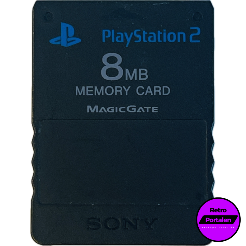 Playstation 2 Memory Card 8 MB (Sort) (PS2)