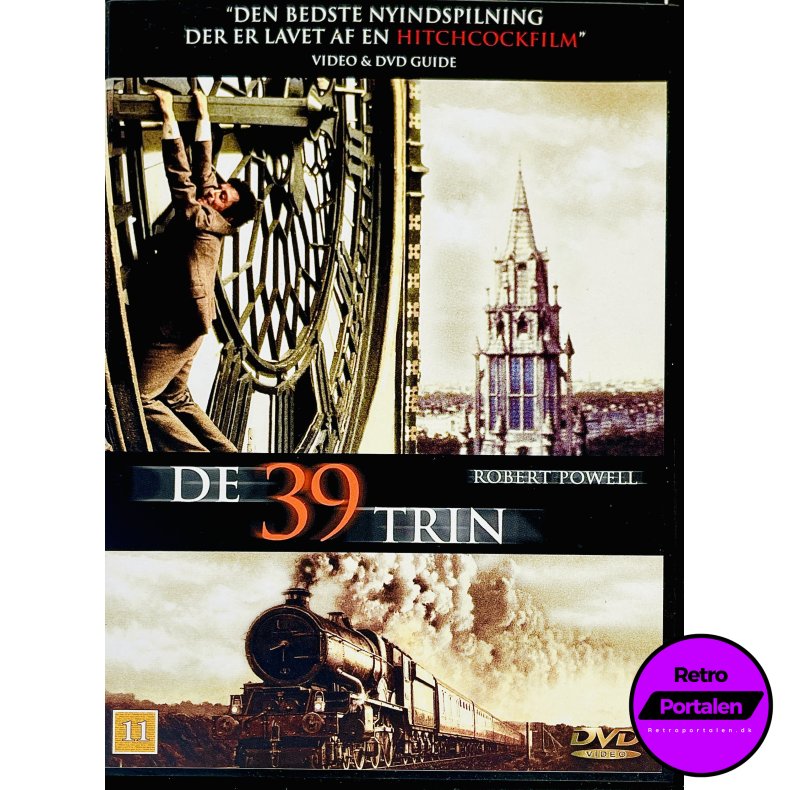 De 39 Trin (Thirty Nine Steps) (Robert Powell) (DVD)
