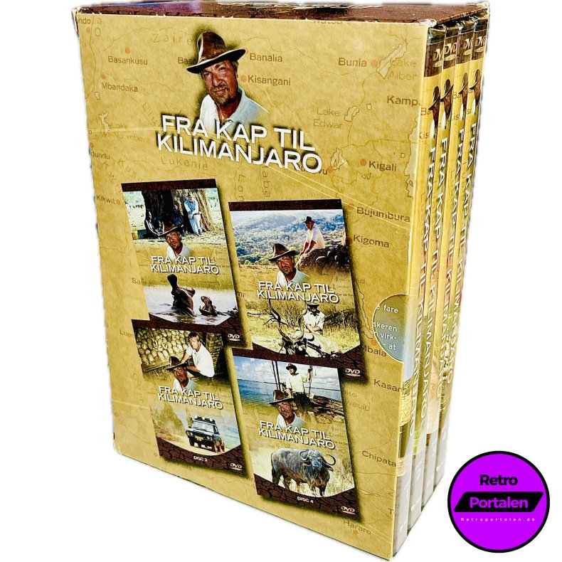 Fra Kap Til Kilimanjaro (4 DVD Boks) (DVD)