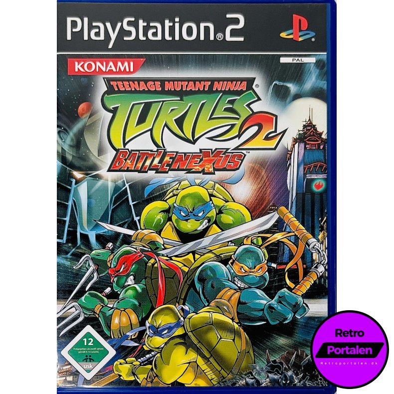 Teenage Mutant Ninja Turtles 2: BattleNexus (Tysk Cover &amp; Manual / Engelsk Spil)  (PS2)