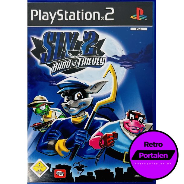 Sly 2: Band Of Thieves (Tysk Cover &amp; Manual / Dansk Spil) (PS2)