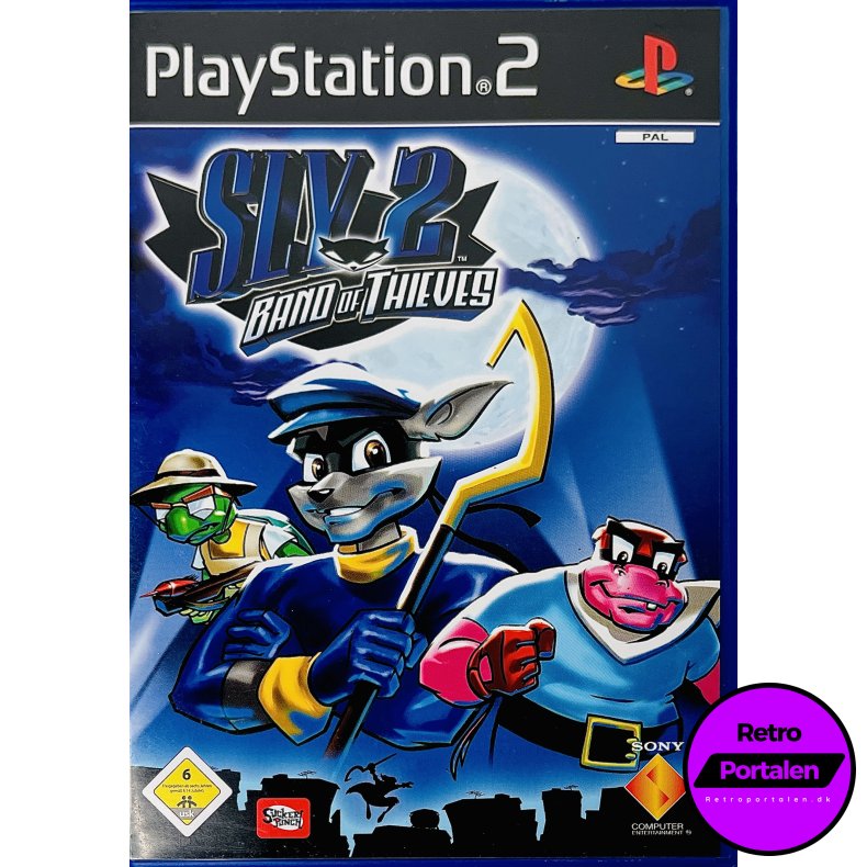 Sly 2: Band Of Thieves (Tysk Cover &amp; Manual / Dansk Spil) (PS2)