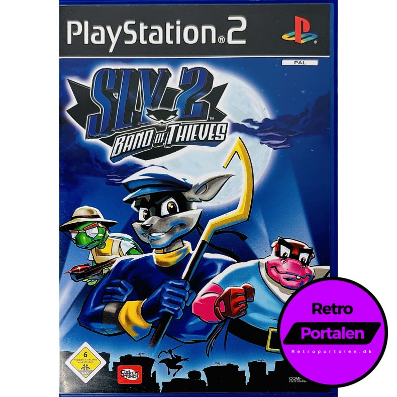 Sly 2: Band Of Thieves (Tysk Cover &amp; Manual / Dansk Spil) (PS2)